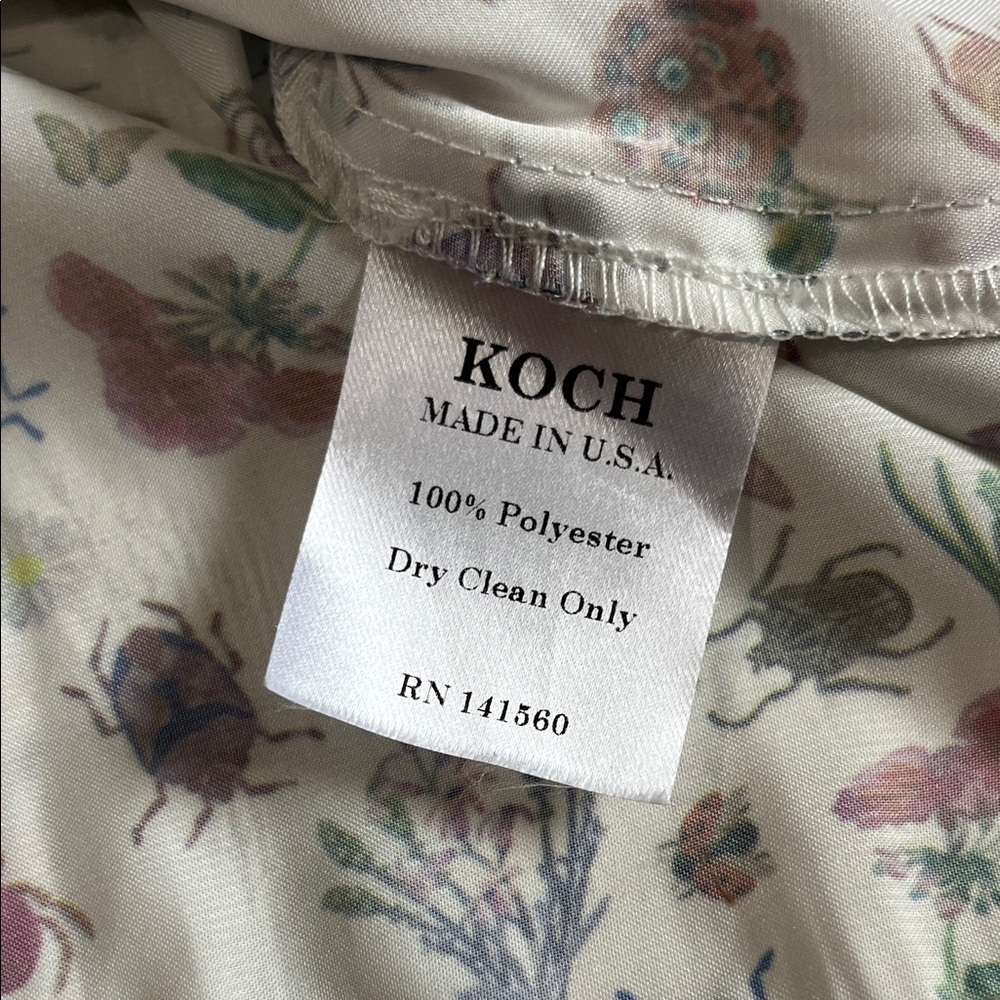 Koch Insect Floral Ruffle Sleeve Blouse - Picture 12 of 12